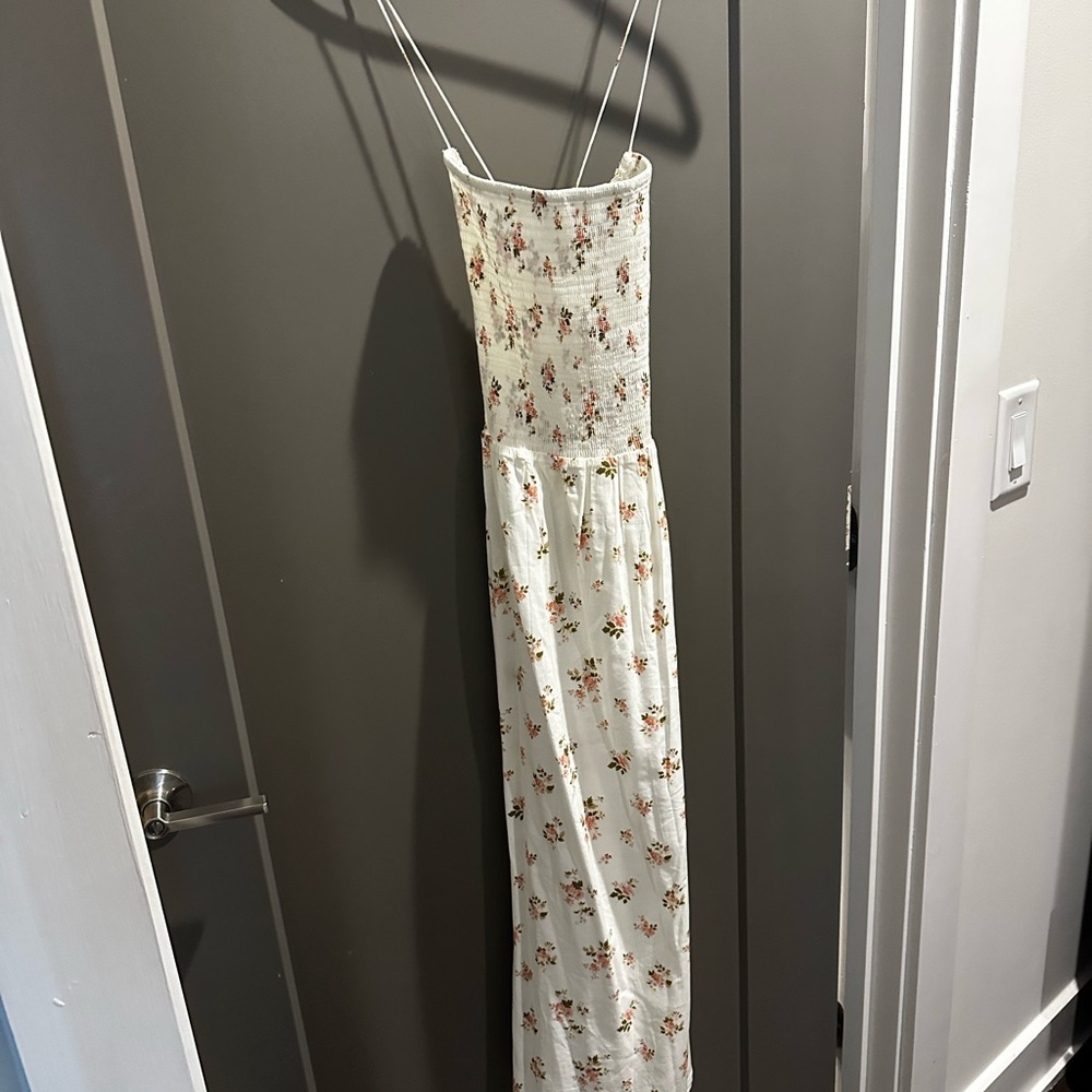 Reformation White Sleeveless Maxi Dress for Weddings